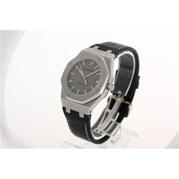 Audemars Piguet Royal Oak Swiss ETA 2824 Movement with Gray Checkered Dial-Leather Strap