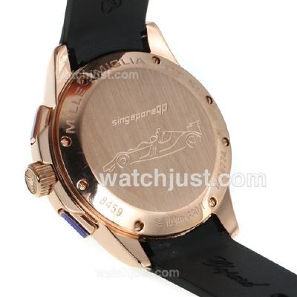 Chopard Gran Turismo XL Miglia Working Chronograph Rose Gold Case with Black Dial-Lady Size