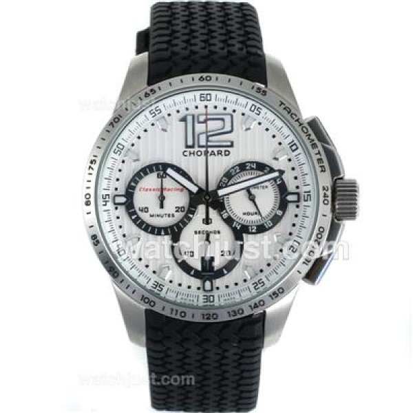 Chopard Gran Turismo XL Miglia Working Chronograph with White Dial-Lady Size