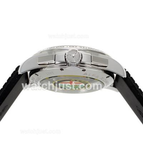 Chopard Alfa Romeo Chronograph Swiss Valjoux 7750 Movement with Black Dial-Rubber Strap