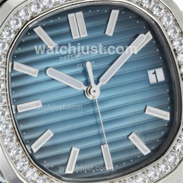 Perfect Replica Patek Philippe Nautilus Blue Dials Steel Cases Online