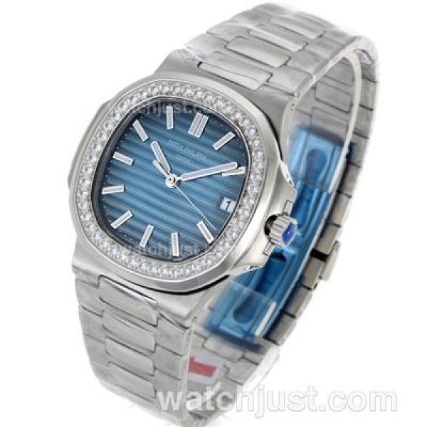 Perfect Replica Patek Philippe Nautilus Blue Dials Steel Cases Online