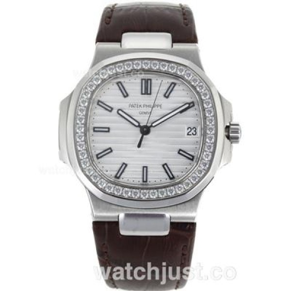 Swiss Made Patek Philippe Nautilus Replica Male Watches With White Dials