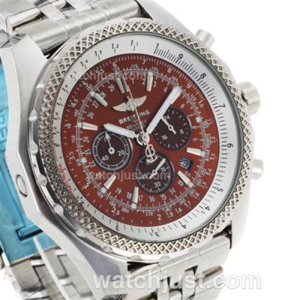 Breitling For Bentley Motors Working Chronograph with Brown Dial-S/S