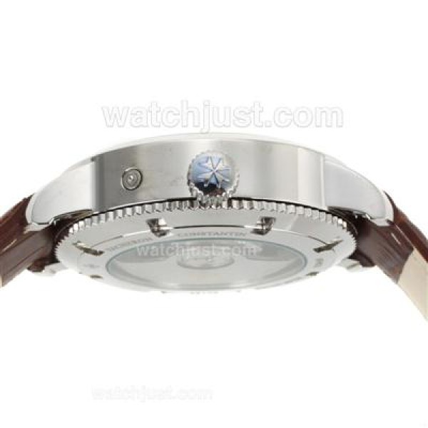 Vacheron Constantin Tourbillon Automatic with White Dial-Leather Strap