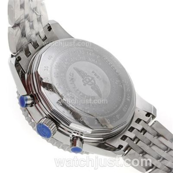 Breitling Cosmonaute Chronograph Swiss Valjoux 7750 Movement with Black Dial-S/S