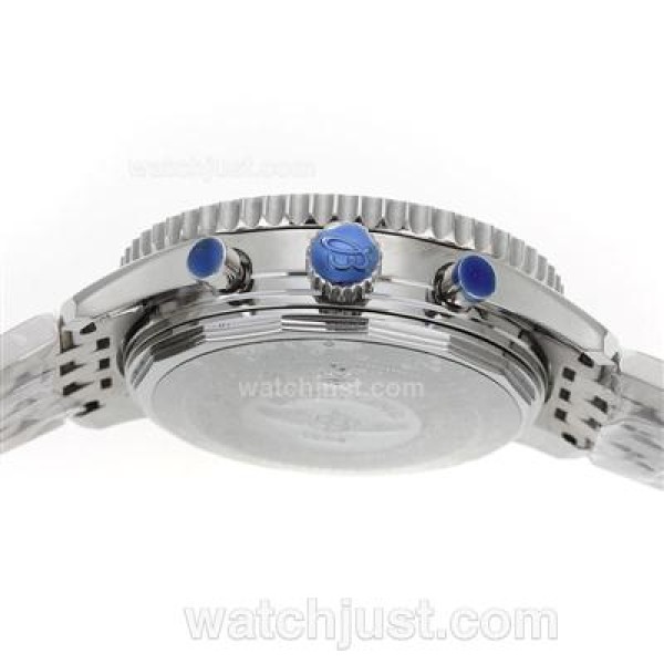 Breitling Cosmonaute Chronograph Swiss Valjoux 7750 Movement with Black Dial-S/S