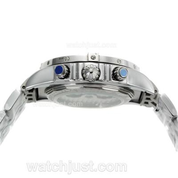 Breitling Chronomat Evolution Tourbillon Automatic with White Dial S/S