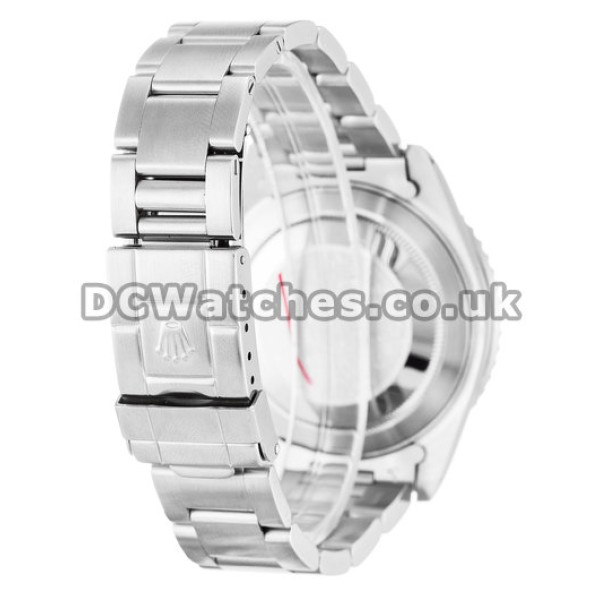 Black Dial Rolex Stainless Steel GMT Master Replica Watches For UK Sale