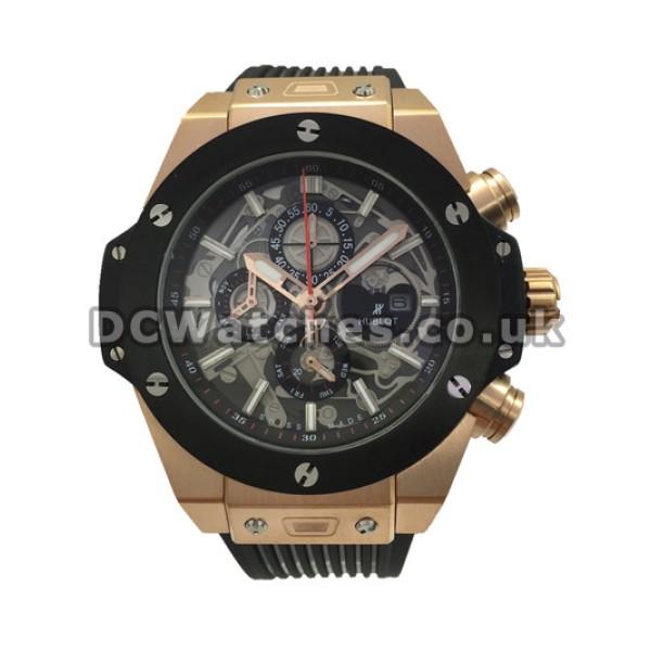 Functional Replica Hublot 48MM Watches With Black Dial Sale For Men