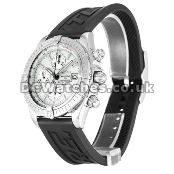 New Breitling Chronomat Evolution 43.7 MM Mother of Pearl White Baton Dial Replica Watches