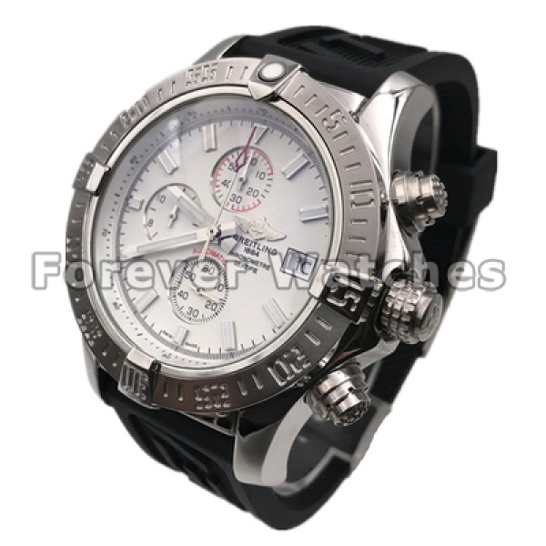 New Breitling Chronomat Evolution 43.7 MM Mother of Pearl White Baton Dial Replica Watches