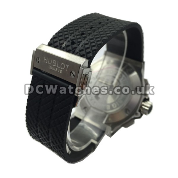 Special Swiss Carbon & Steel Hublot Replica Watches With Large Hands For Men