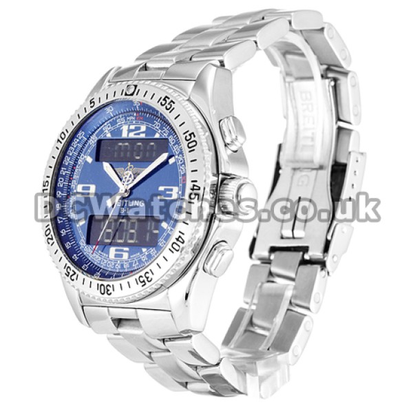 Copy Breitling B1 Steel Professional Bracelet Blue Arabic Dial Watches