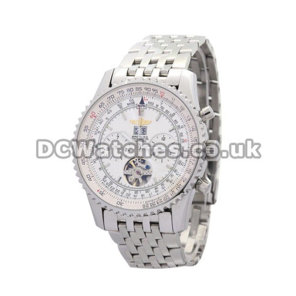 Silver Steel Breitling Navitimer World 46MM Replica Watches Sale For Men