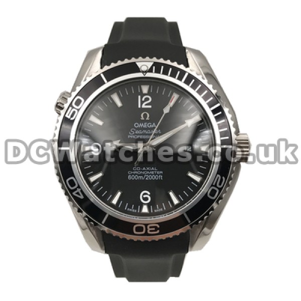 45MM Black Dials Replica Omega Planet Ocean Automatic Male Watches