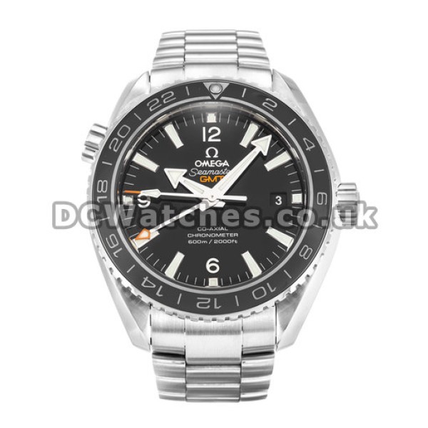 Cheap Omega Planet Ocean Black Dial 43.5MM Replica Watches For Men
