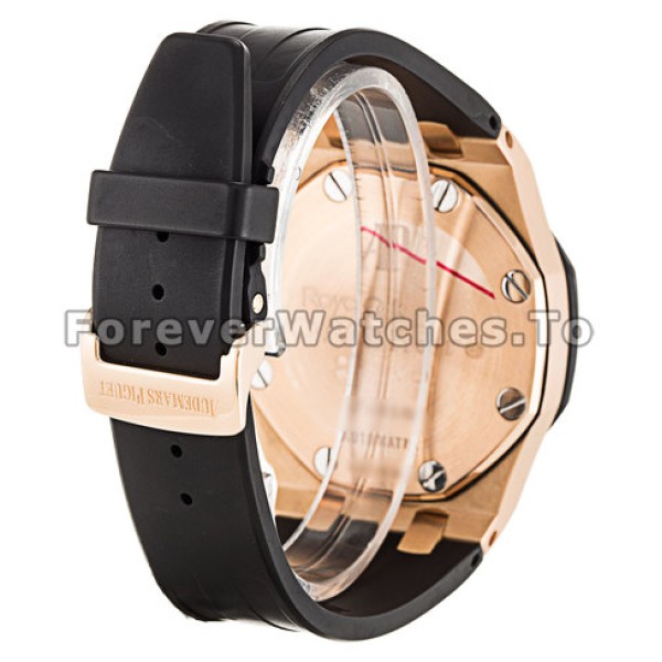 Rose Gold Audemars Piguet Royal Oak Offshore Grey Dial Replica Watches For Men