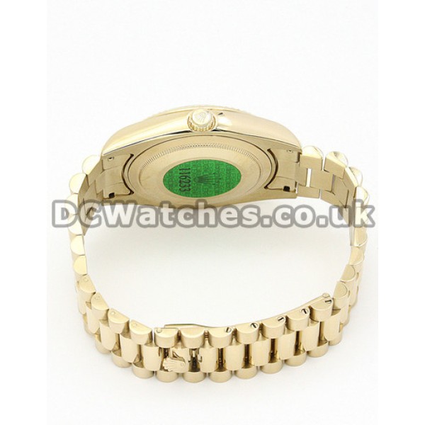 Perfect 1:1 Rolex Day-Date II 218238 Fake Watches With Gold Dials For Sale