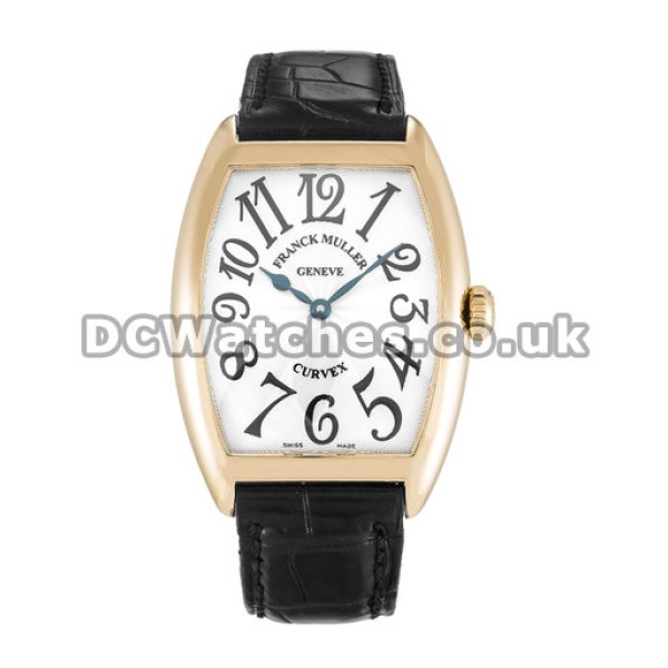 Franck Muller Sunset Series Replica Leather Strap Watches UK