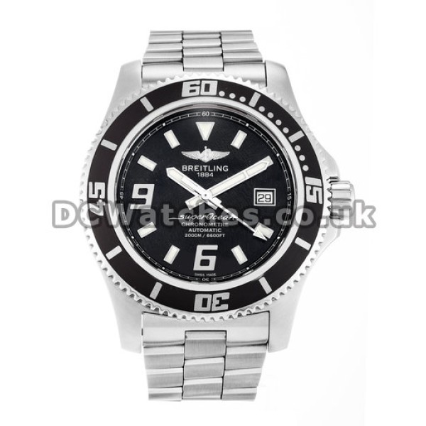 UK New Breitling Super Ocean Series Black Dial High Quality Replica Watches