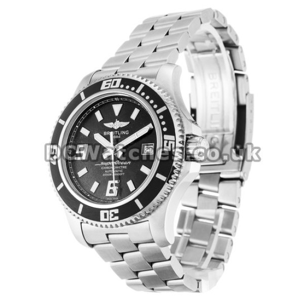 UK New Breitling Super Ocean Series Black Dial High Quality Replica Watches