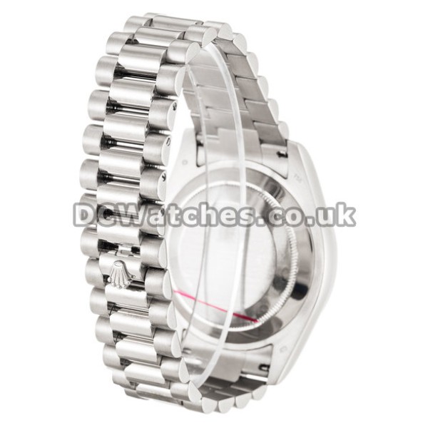 NEW Day-Date II 41 MM White Gold Case Silver Dial Replica Watches