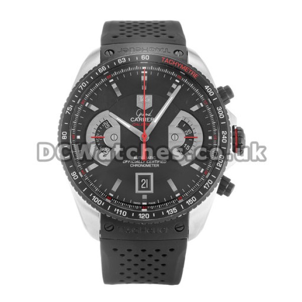 Tag Heuer Grand Carrera Series Black Dial Cheap Fake Watches