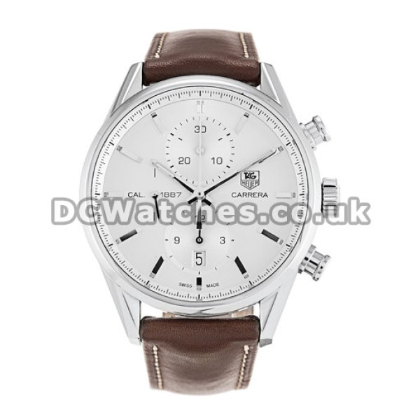 Tag Heuer Carrera Series White Dial Replica Watches For UK Sale