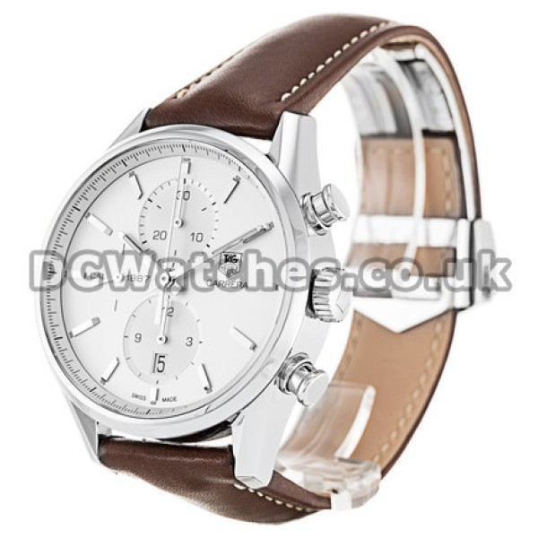 Tag Heuer Carrera Series White Dial Replica Watches For UK Sale