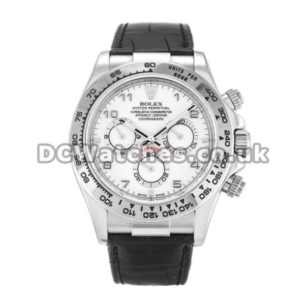 Best Quality 40 MM Replica Rolex Daytona 116519 White Dials For Sale