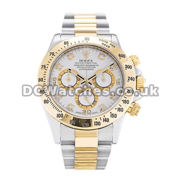 UK Rolex Daytona 116523 Steel & Yellow Gold Cases Mens 40 MM Replica Watches