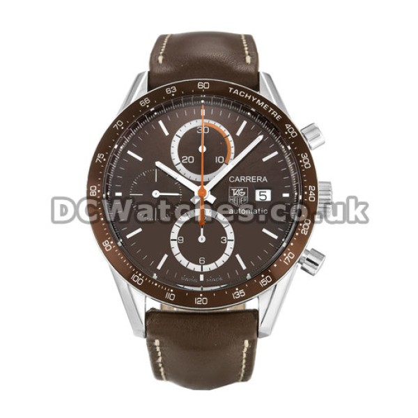 UK Tag Heuer Leather Strap Cheap Fake High Quality Watches For Sale