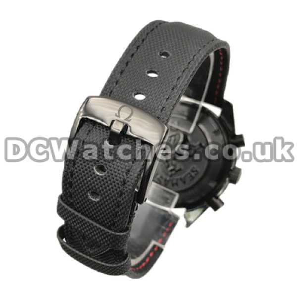 Black Ceramic 44MM Omega Speedmaster Fake Quartz Watches For Men