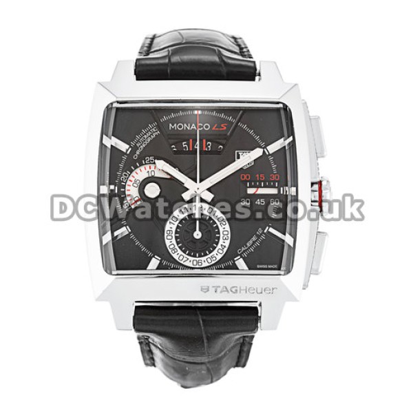 Tag Heuer Monaco Series Cheap Fake Leather Strap Watches In UK