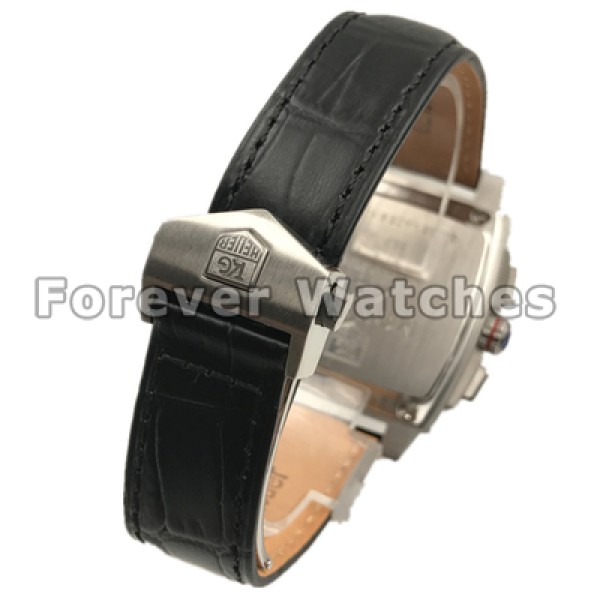Tag Heuer Monaco Series Cheap Fake Leather Strap Watches In UK