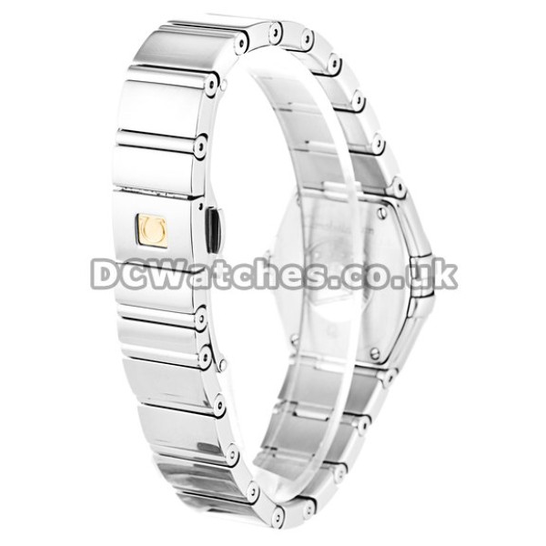 New Fake Omega Constellation Mini White Dial Diamonds Indexes Steel Watches