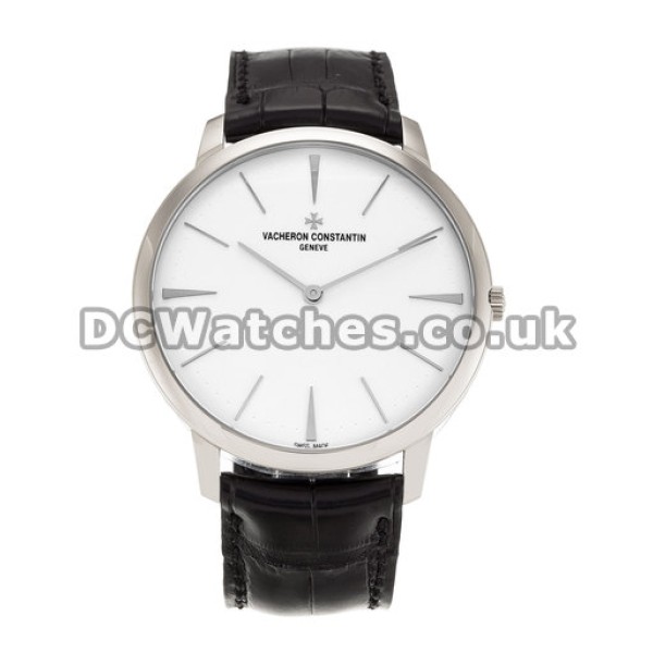 Vacheron Constantin Patrimony Series Leather Strap Watches UK