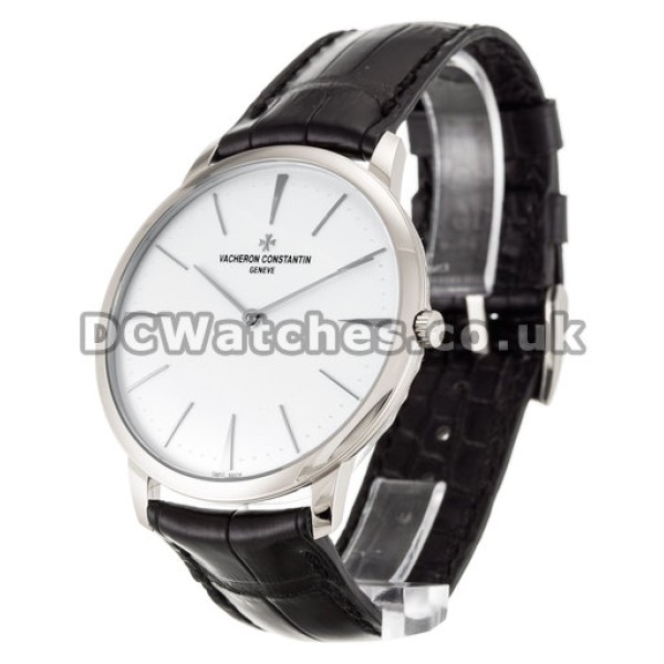 Vacheron Constantin Patrimony Series Leather Strap Watches UK