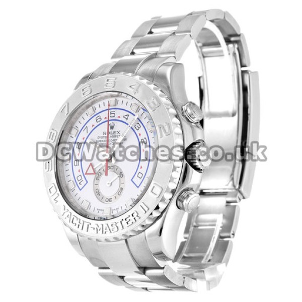 High Quality 44 MM Rolex Yacht-Master Replica Watches With White Dials For Men