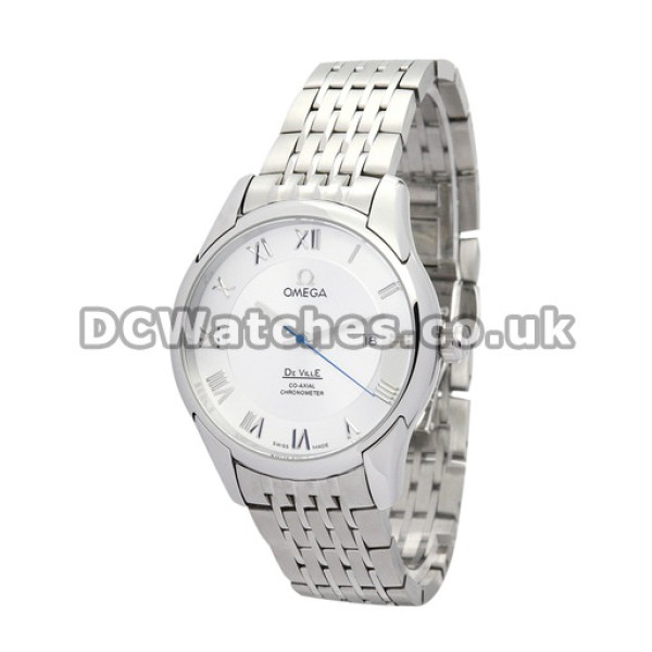 Silver Baton Dial Omega De Ville Hour Vision Automatic Co-Axial Movement Replica Watches