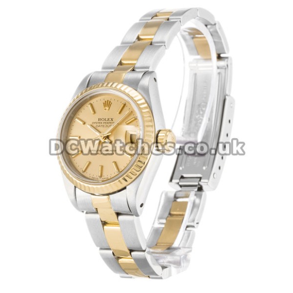 Splendid Rolex Datejust 26MM Steel & Yellow Gold Copy Watches