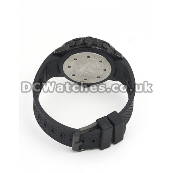 44 MM IWC Aquatimer Steel with PVD Coating Case Blue Hour Markers Replica Watches