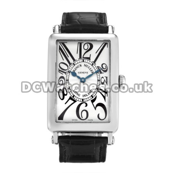 26 MM Franck Muller Long Island White Gold Case Quartz Replica Watches