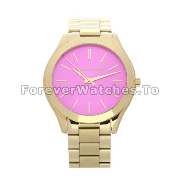 Fashionable MICHAEL KORS Slim-catwalk 38MM Yellow Gold Case Replica Watches