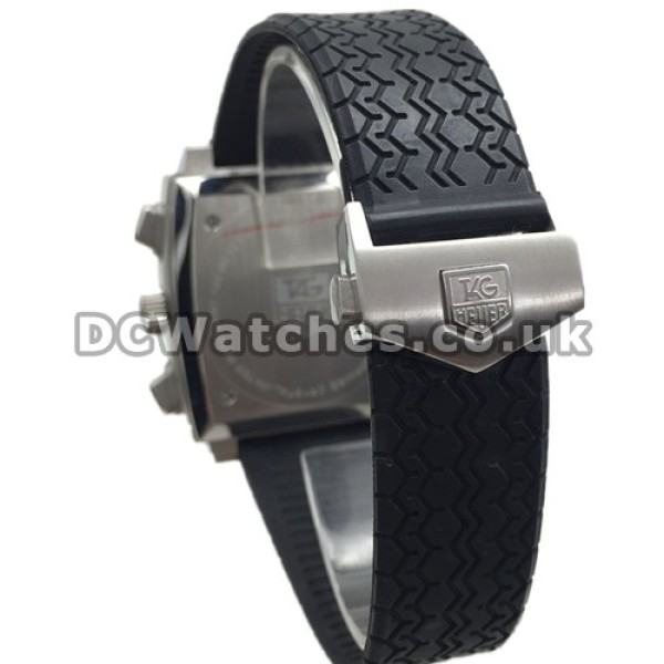 Black Dials 39MM Tag Heuer Monaco Replica Watches With Sturdy Steel Cases Sale