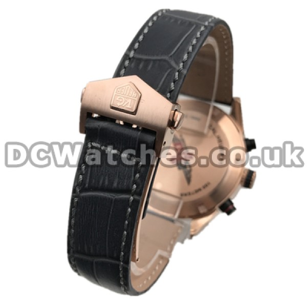 Distinctive Male Tag Heuer Carrera Fake Watches With Rose Gold Steel Cases And Hands Sales