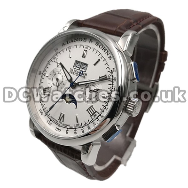 Male 41MM Fake A.Lange & Sohne Datograph Watches With Automatic Movements