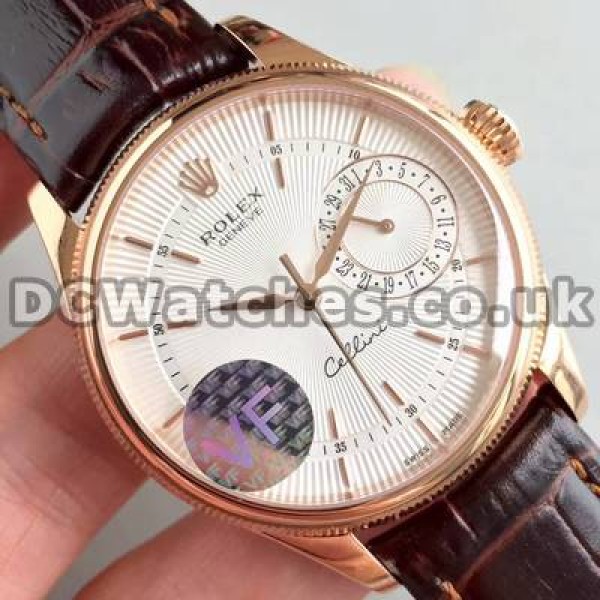 39MM Automatic Movements Rolex Cellini Fake Watches For Men