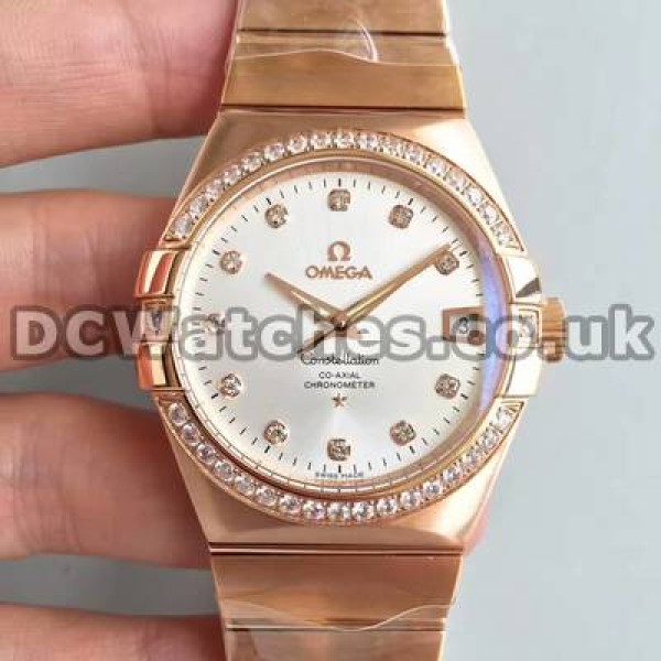 Male 38MM Fake Omega Constellation Watches With Automatic Movements